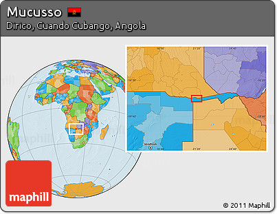 Political Location Map of Mucusso