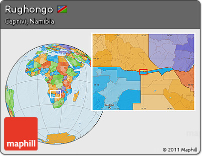 Political Location Map of Rughongo