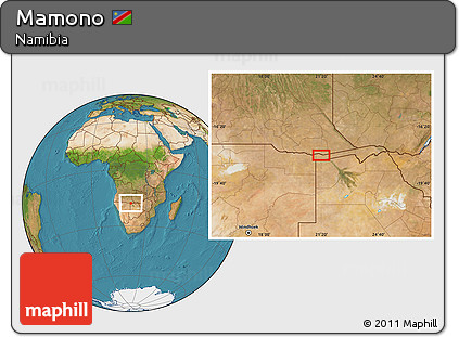 Satellite Location Map of Mamono