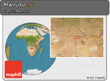Satellite Location Map of Mwitjiku