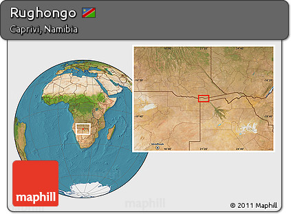 Satellite Location Map of Rughongo