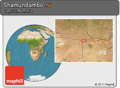 Satellite Location Map of Shamundambo