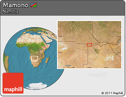 Satellite Location Map of Mamono