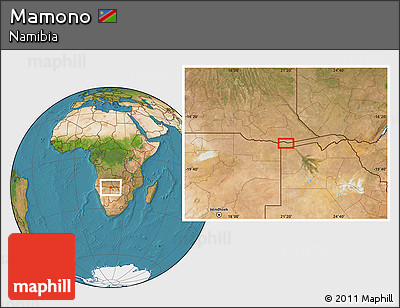 Satellite Location Map of Mamono