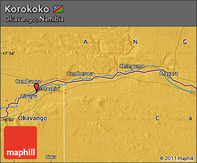 Physical Map of Korokoko