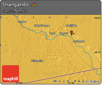 Physical Map of Shangando