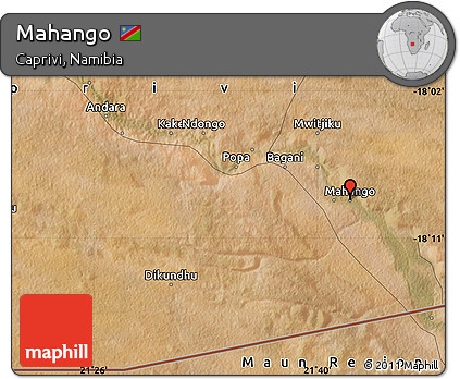 Satellite Map of Mahango