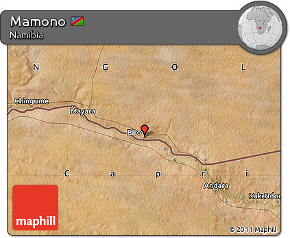 Satellite Map of Mamono