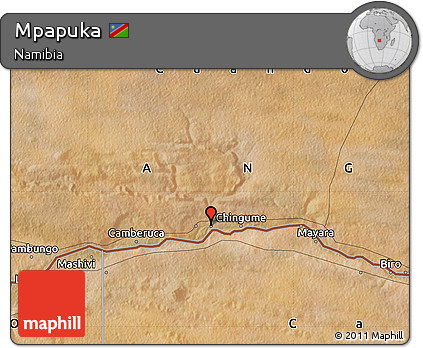 Satellite Map of Mpapuka