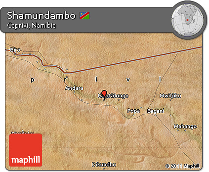 Satellite Map of Shamundambo