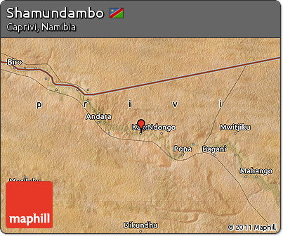 Satellite Map of Shamundambo