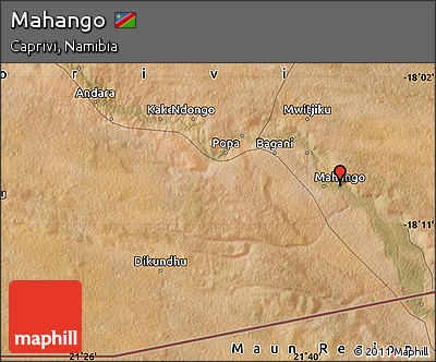 Satellite Map of Mahango