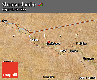 Satellite Map of Shamundambo