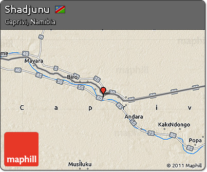 Shaded Relief Map of Shadjunu