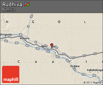 Shaded Relief Map of Rudhiva