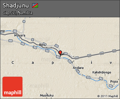 Shaded Relief Map of Shadjunu