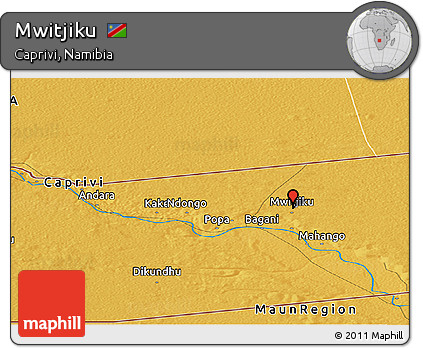 Physical Panoramic Map of Mwitjiku