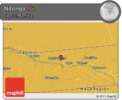 Physical Panoramic Map of Ndongo