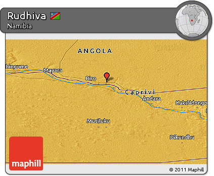 Physical Panoramic Map of Rudhiva