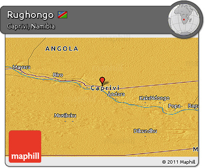Physical Panoramic Map of Rughongo