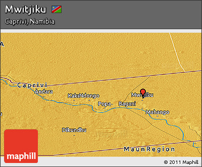 Physical Panoramic Map of Mwitjiku