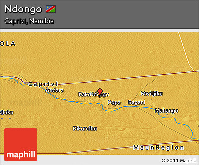 Physical Panoramic Map of Ndongo