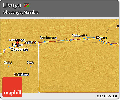 Physical Panoramic Map of Livuyu