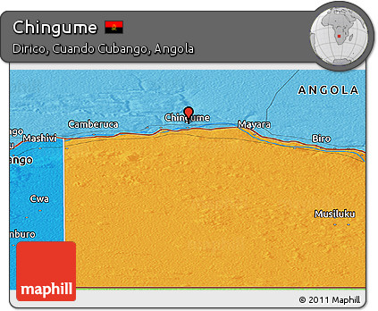 Political Panoramic Map of Chingume