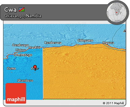Political Panoramic Map of Cwa