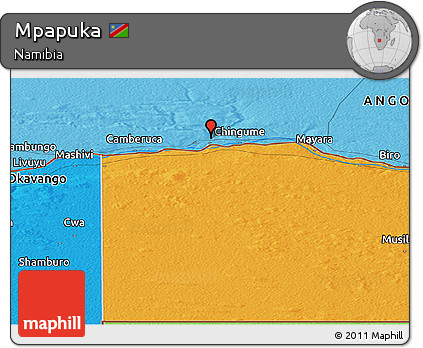 Political Panoramic Map of Mpapuka