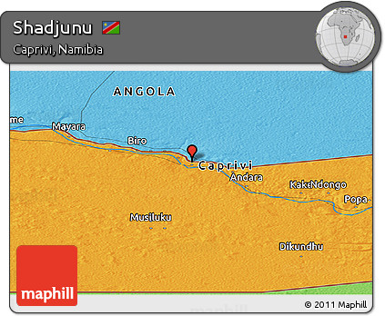 Political Panoramic Map of Shadjunu