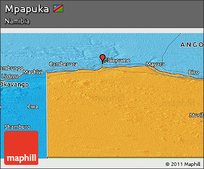 Political Panoramic Map of Mpapuka