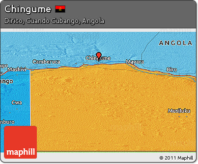 Political Panoramic Map of Chingume