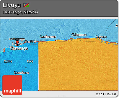 Political Panoramic Map of Livuyu