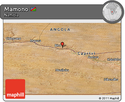 Satellite Panoramic Map of Mamono