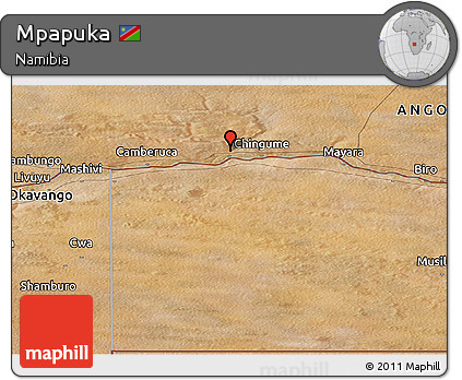 Satellite Panoramic Map of Mpapuka