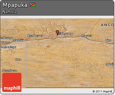 Satellite Panoramic Map of Mpapuka