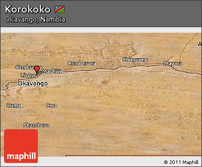 Satellite Panoramic Map of Korokoko