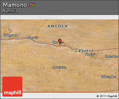 Satellite Panoramic Map of Mamono