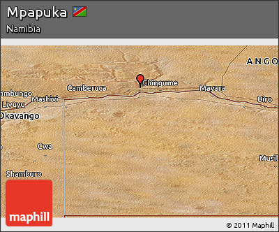 Satellite Panoramic Map of Mpapuka