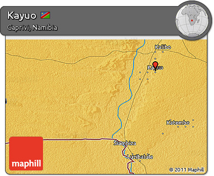 Physical 3D Map of Kayuo
