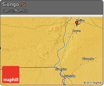 Physical 3D Map of Siongo