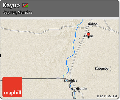 Shaded Relief 3D Map of Kayuo