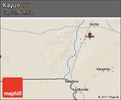 Shaded Relief 3D Map of Kayuo