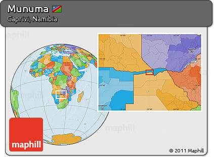 Political Location Map of Munuma