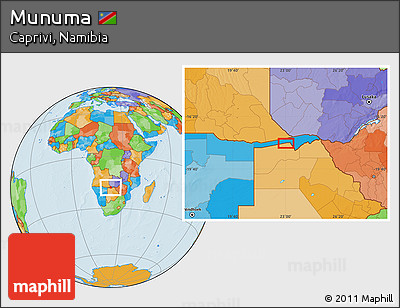Political Location Map of Munuma