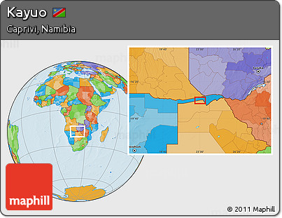 Political Location Map of Kayuo
