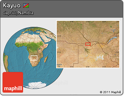 Satellite Location Map of Kayuo