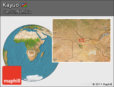 Satellite Location Map of Kayuo