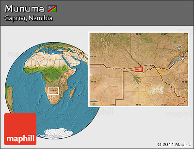 Satellite Location Map of Munuma